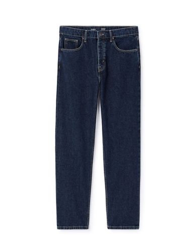 Jean straight 100% coton C15 - marine - camaieu - Modalova