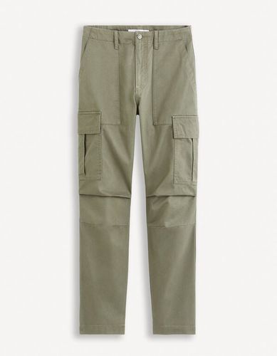 Pantalon cargo 100% coton - kaki - celio - Modalova