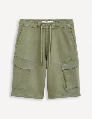 Bermuda en maille coton stretch - celio - Modalova