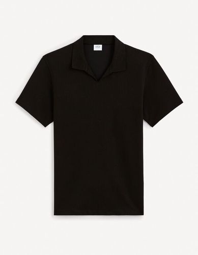Polo jersey regular - noir - celio - Modalova