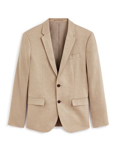 Veste de costume slim en lin - camaieu - Modalova