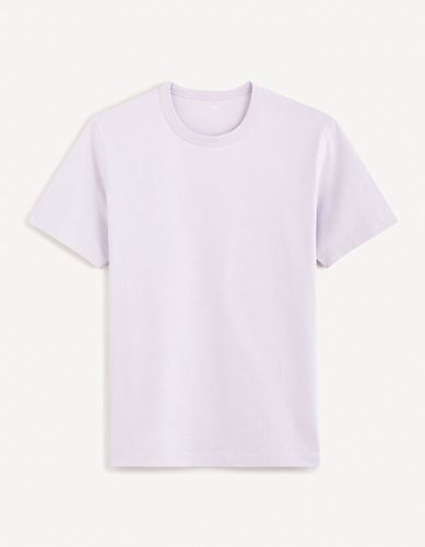 T-shirt boxy 100% coton - parme - celio - Modalova