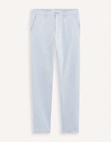 Pantalon chino slim - bleu clair - celio - Modalova