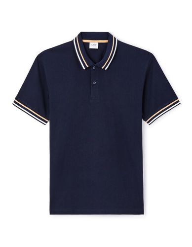 Polo jersey regular en coton - marine - celio - Modalova