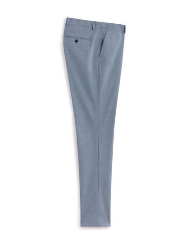 Pantalon de costume slim stretch - bleu chambray - camaieu - Modalova