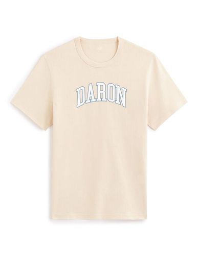 T-shirt boxy en coton - beige - celio - Modalova