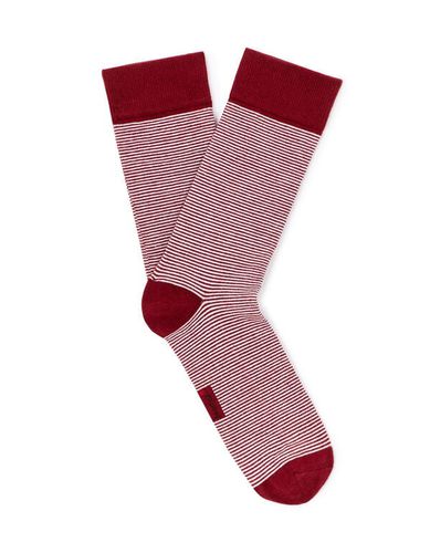 Chaussettes hautes coton - bordeaux - camaieu - Modalova