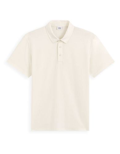 Polo jersey regular en coton - beige - camaieu - Modalova