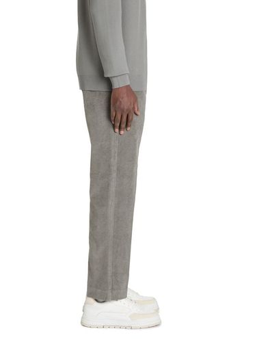 Pantalon velours straight - gris - camaieu - Modalova