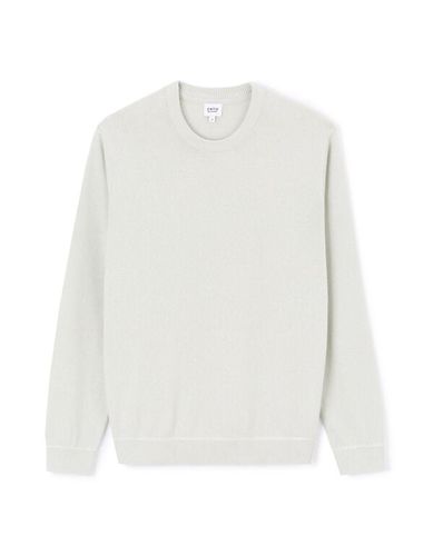 Pull col rond 100% coton - gris - camaieu - Modalova