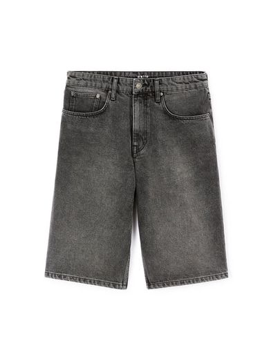 Bermuda baggy en jean - noir - camaieu - Modalova