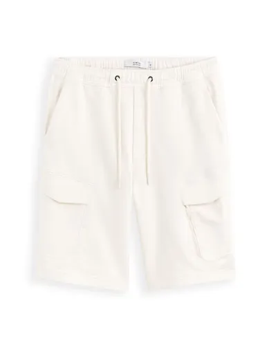 Bermuda en maille coton stretch - écru - celio - Modalova