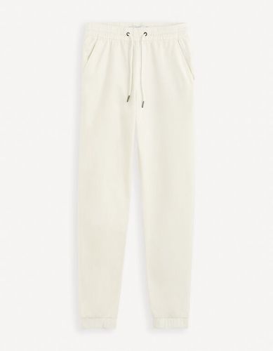 Pantalon forme jogging - blanc - celio - Modalova