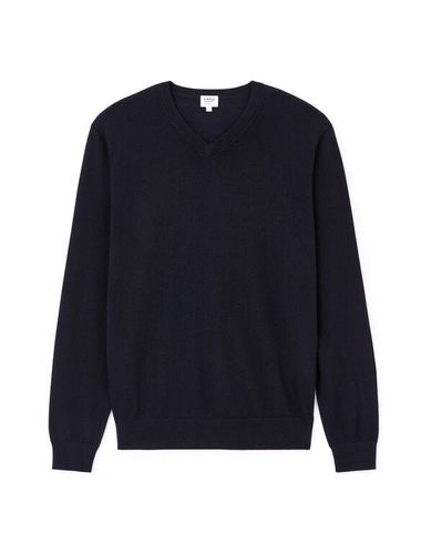 Pull col v 100% laine - marine - celio - Modalova