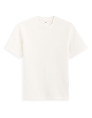 T-shirt boxy col rond - beige - celio - Modalova