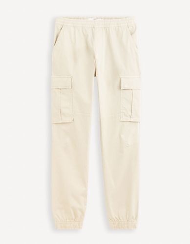 Pantalon cargo - beige clair - celio - Modalova