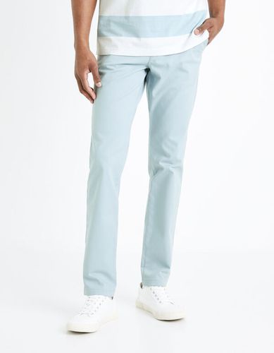 Pantalon chino slim - bleu clair - celio - Modalova
