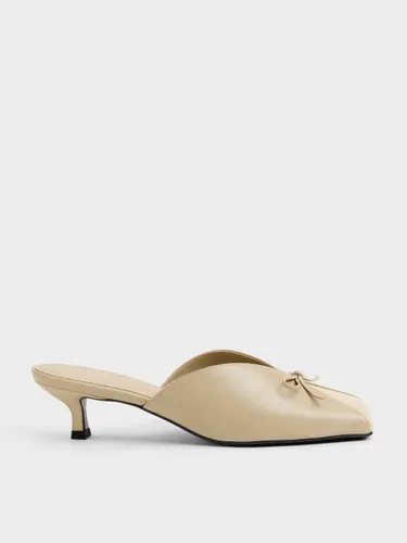 Kitten heels à nœud et empiècements contrastants - Charles & Keith - Modalova