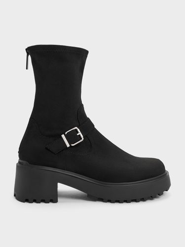 Bottines plateforme en suédine Evan - Charles & Keith - Modalova