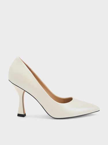 Charles & Keith - Escarpins en cuir à talon évasé - Charles & Keith - Modalova