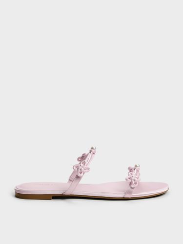 Claquettes à nœud et à perles Orinda - Charles & Keith - Modalova