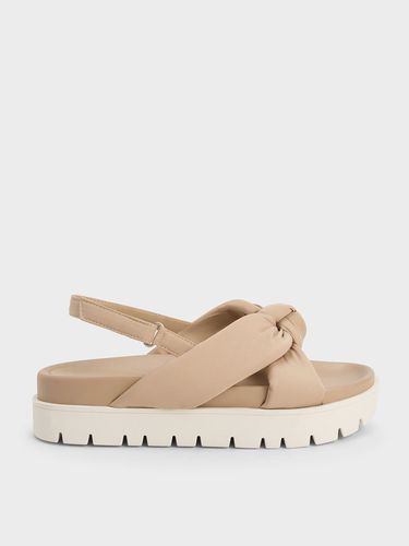 Charles & Keith - Sandales à plateforme et nœud en nylon - Charles & Keith - Modalova