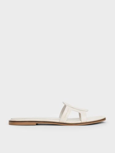 Charles & Keith - Claquettes à effet croco Easley - Charles & Keith - Modalova