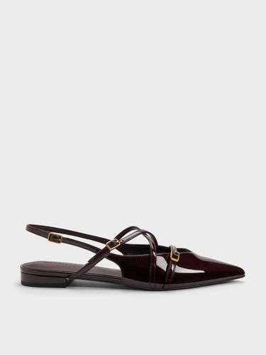 Ballerines slingback vernies à brides Maybelle - Charles & Keith - Modalova