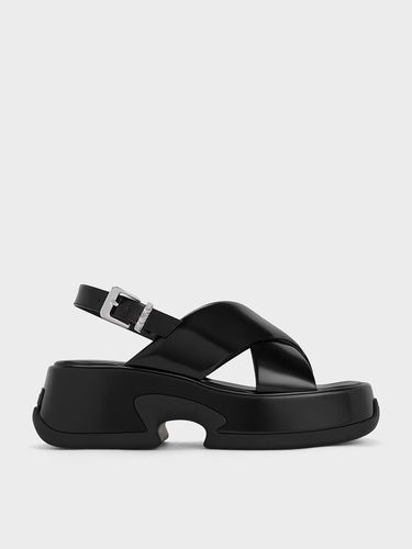 Charles & Keith - Sandales en cuir à plateforme Caria - Charles & Keith - Modalova