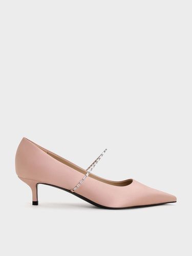 Charles & Keith - Escarpins en satin à bout pointu et bride ornée - Charles & Keith - Modalova