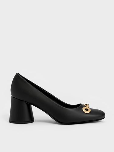 Charles & Keith - Escarpins à talon cylindrique avec ornement cercle - Charles & Keith - Modalova