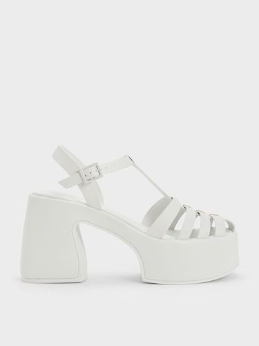 Charles & Keith - Spartiates à plateforme et brides entrelacées - Charles & Keith - Modalova