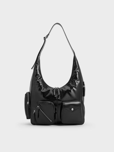 Charles & Keith - Sac hobo à poches multiples et effet froncé Thora - Charles & Keith - Modalova