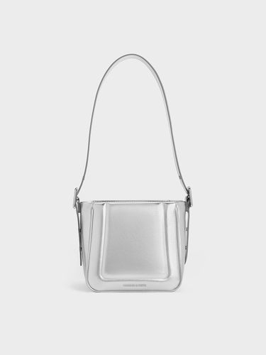 Charles & Keith - Sac seau boxy métallisé Petra - Charles & Keith - Modalova