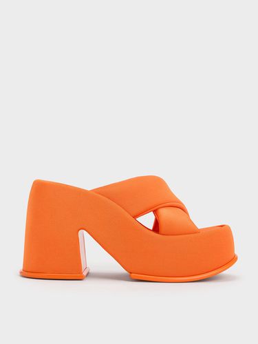 Charles & Keith - Mules à lanière croisée bouffante et plateforme Toni - Charles & Keith - Modalova