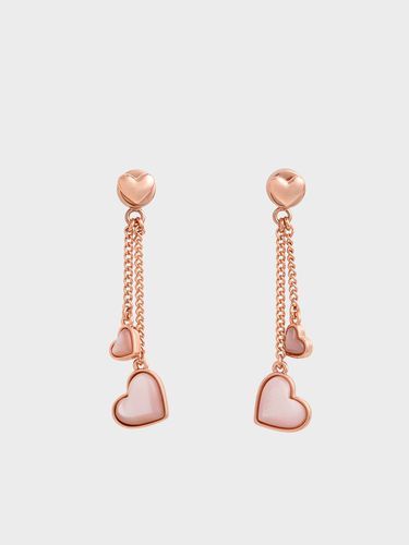 Charles & Keith - Boucles d'oreilles à double cœurs - Charles & Keith - Modalova