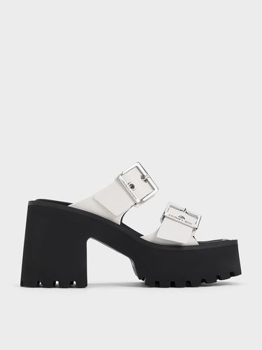 Charles & Keith - Mules à plateforme avec double lanière à oeillets Trill - Charles & Keith - Modalova