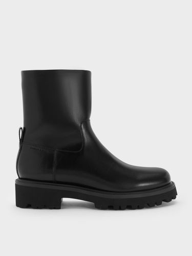 Charles & Keith - Bottes montantes à zip latéral et semelle crantée Devan - Charles & Keith - Modalova