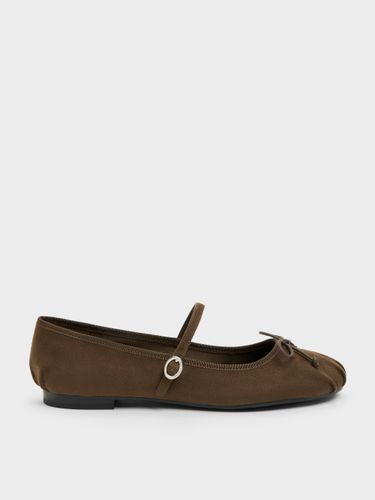 Ballerines Mary Jane à Nœud Emiko en Suède Synthétique - Charles & Keith - Modalova