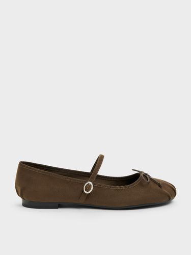 Ballerines Mary Jane à Nœud Emiko en Suède Synthétique - Charles & Keith - Modalova