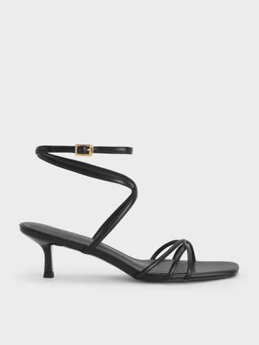 Charles & Keith - Sandales à bout carré à lanières et talon de chaton - Charles & Keith - Modalova