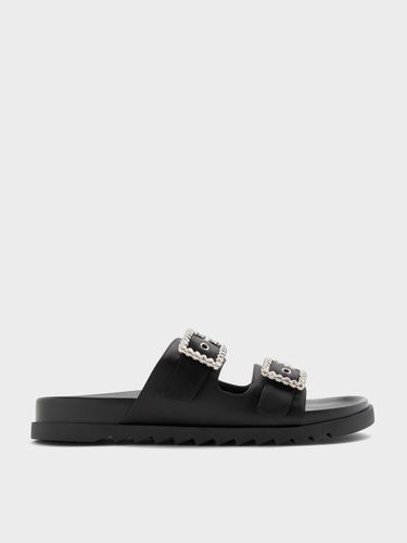 Charles & Keith - Sandales à double lanière et boucle strassée en polyester recyclé - Charles & Keith - Modalova