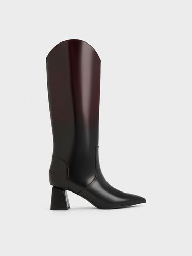 Charles & Keith - Bottes hauteur de genou et talon trapèze Lucinda - Charles & Keith - Modalova