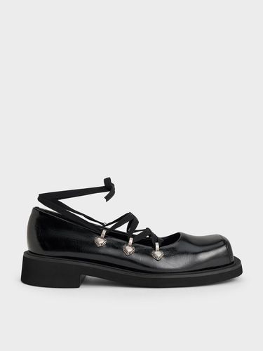 Charles & Keith - Ballerines à lacets avec ornement en forme de cœur - Charles & Keith - Modalova