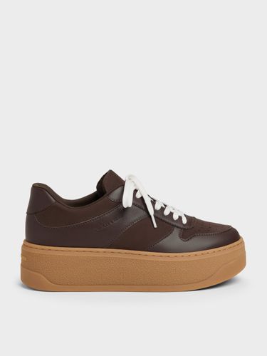Baskets Plateformes en Suède Synthétique - Charles & Keith - Modalova