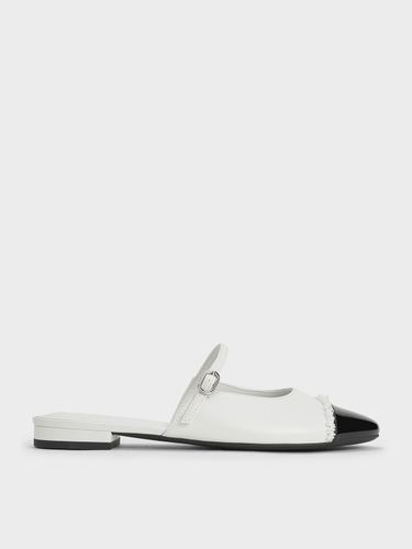 Charles & Keith - Mules à bout contrastant et perles - Charles & Keith - Modalova