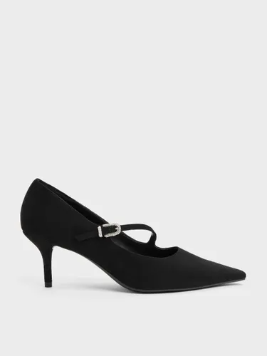 Escarpins asymétriques en suédine - Charles & Keith - Modalova