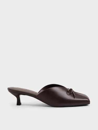 Kitten heels à nœud et empiècements contrastants - Charles & Keith - Modalova