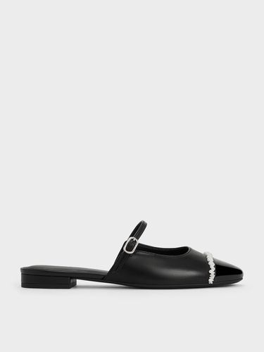 Charles & Keith - Mules à bout contrastant et perles - Charles & Keith - Modalova