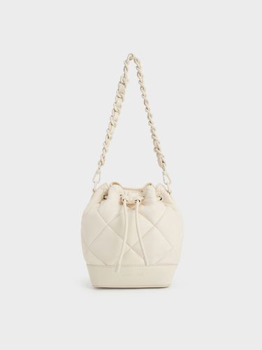 Charles & Keith - Sac seau matelassé à poignée en chaîne Lin - Charles & Keith - Modalova